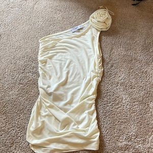 Mango Top with Flower Detail